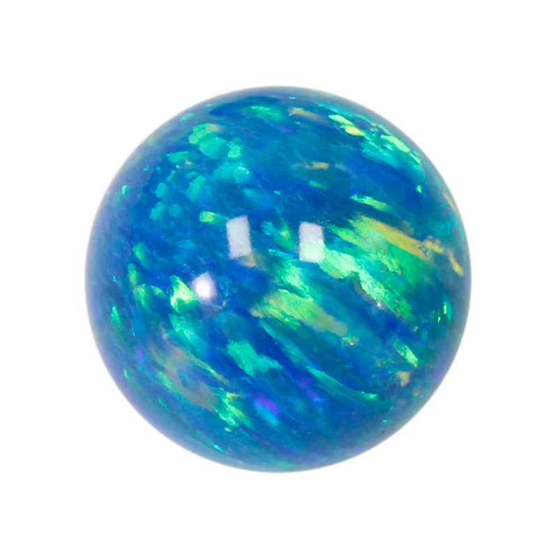 球形OPAL仿欧泊石宝石裸石 人造合成圆珠澳宝珠子OP36