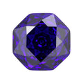 千禧玫瑰冰花切紫蓝高碳钻 美甲钻八边形直播首饰紫兰色