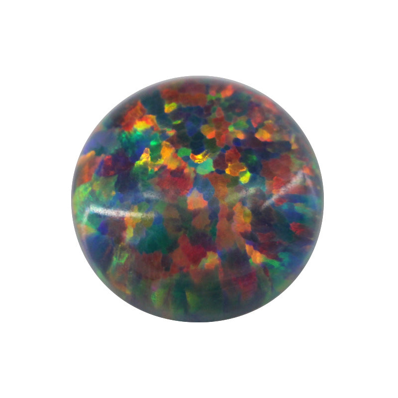 圆形平底人造澳宝仿欧泊石 OPAL合成宝石裸石欧珀OP29