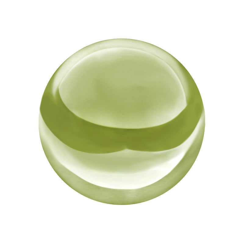 苹果绿色锆石珠子饰品批发 果绿色圆珠裸石串珠项链DIY