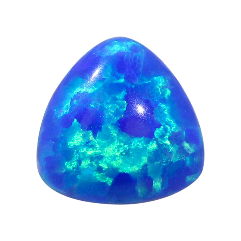 肥三角合成澳宝欧泊石裸石 蓝色人造OPAL蛋白石OP05