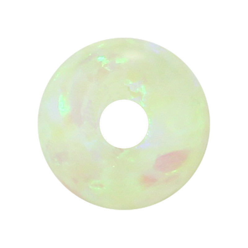 全孔球形OPAL蛋白石裸石 合成澳宝耳钉舌钉圆珠裸珠OP12