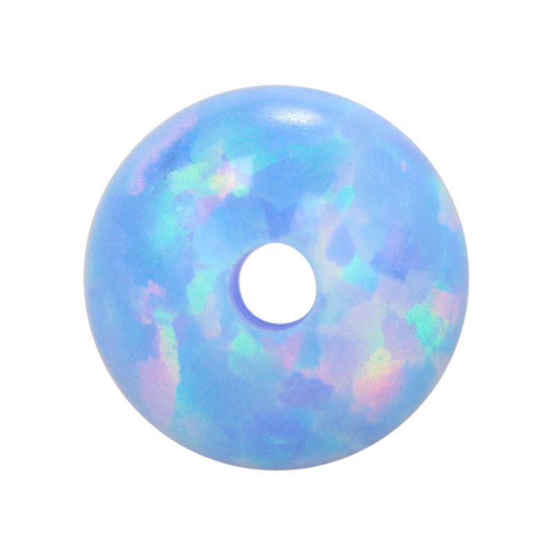 全孔圆珠OPAL仿欧泊石宝石裸石 人造合成澳宝吊坠OP26