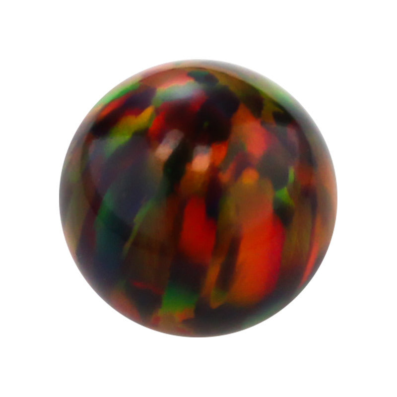球形OPAL仿欧泊石宝石裸石 合成圆珠澳宝蛋白石散珠OP20