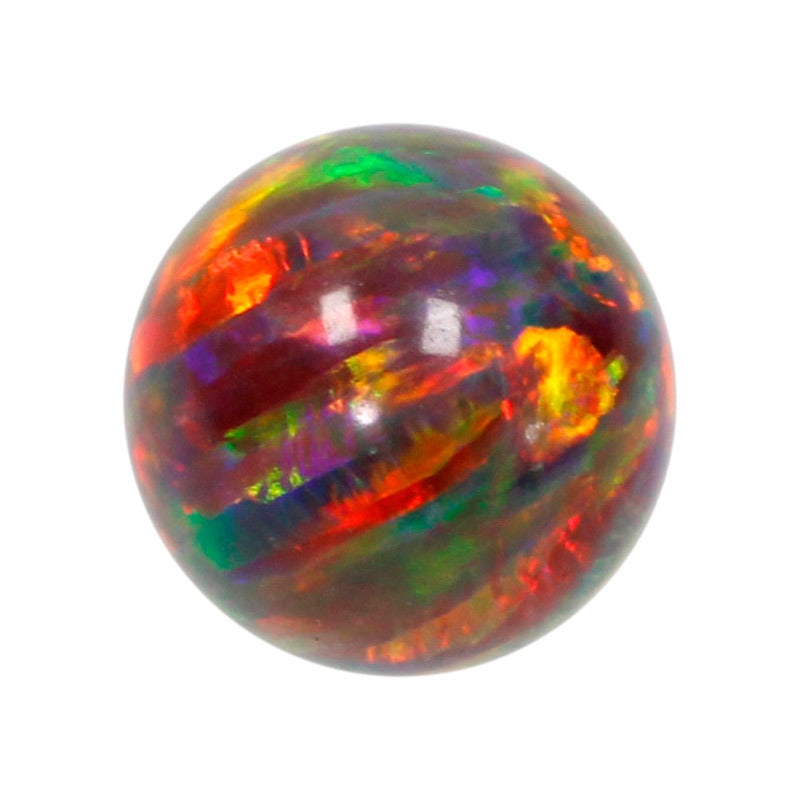 球形OPAL仿欧泊石宝石裸石 人造合成圆珠澳宝珠子OP15