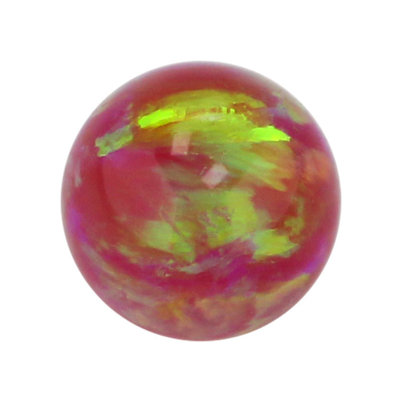球形OPAL仿欧泊石宝石裸石 人造合成圆珠澳宝珠子OP44