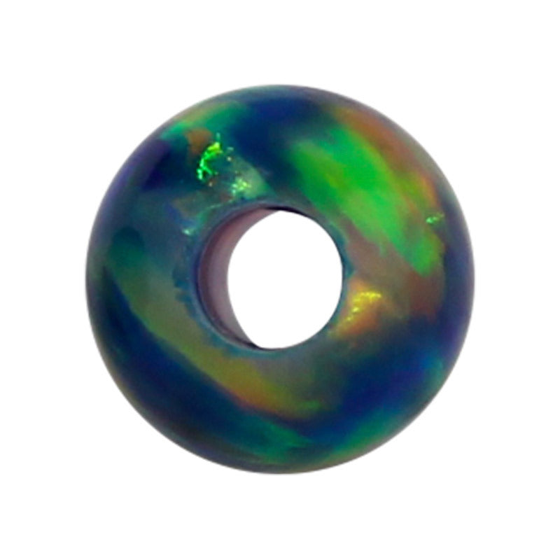 全孔球形OPAL仿欧泊石宝石裸石 人造澳宝珠子吊坠OP35