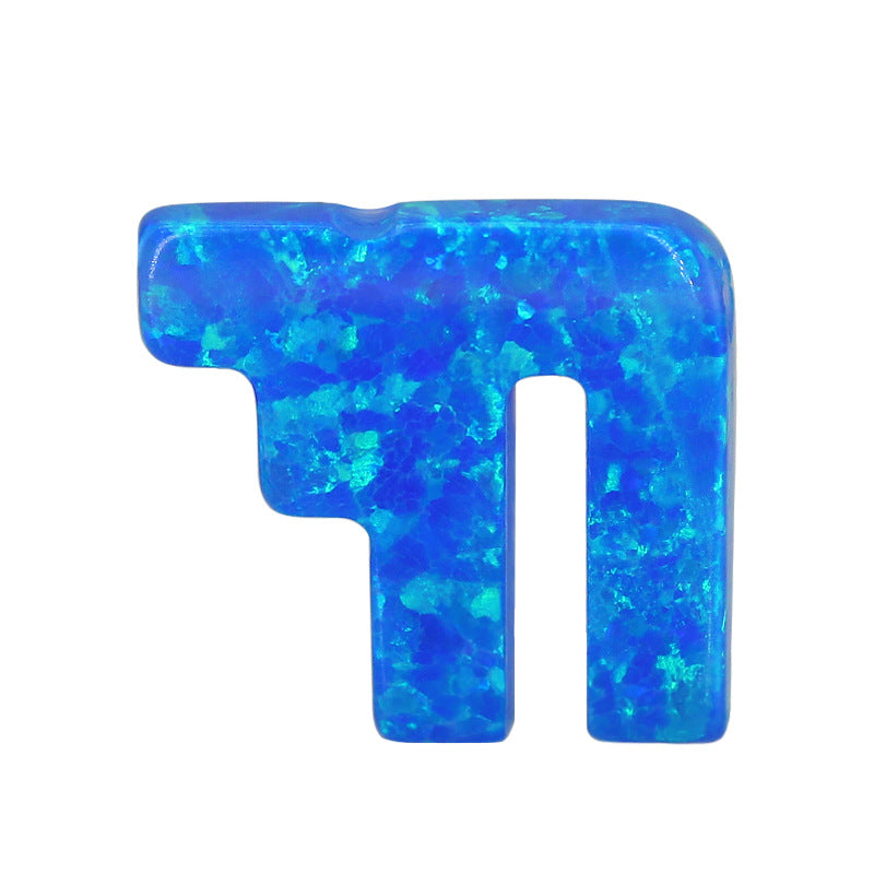 合成澳宝欧泊石OPAL 甘草形素面镶嵌裸石戒面项链OP05