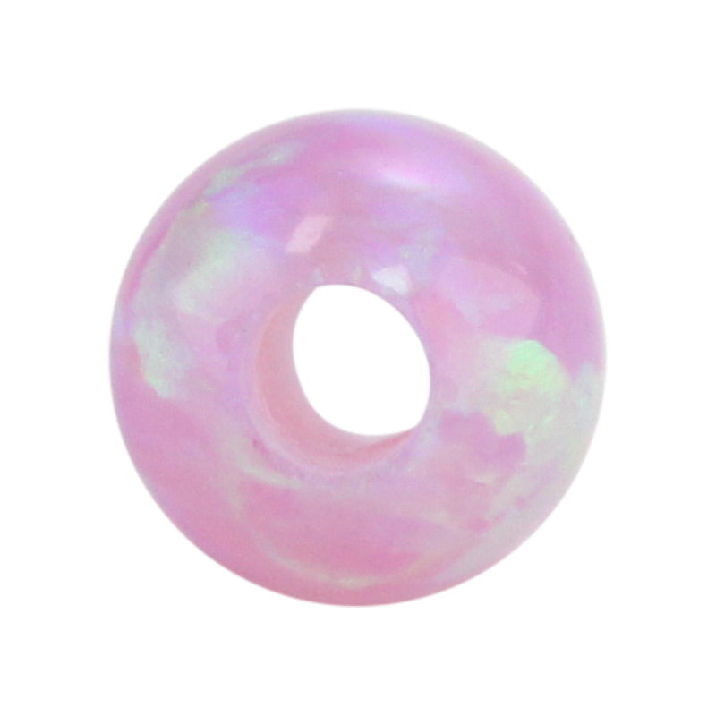 全孔球形OPAL仿欧泊石宝石裸石 人造澳宝蛋白石珠子OP10