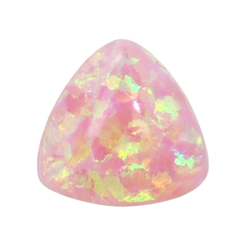 肥三角合成澳宝欧泊石裸石 浅粉人造OPAL蛋白石OP08