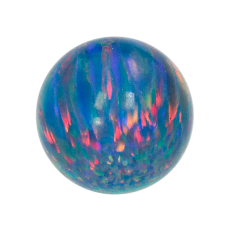 球形OPAL仿欧泊石宝石裸石 圆珠人造合成澳宝戒指OP01