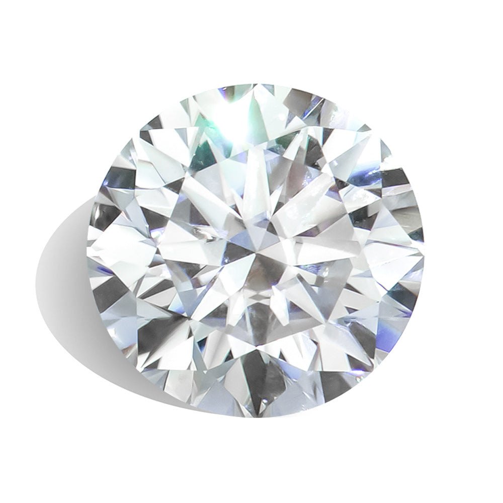 GH莫桑石裸石色圆形八心八箭可腰码戒指项链手链主石