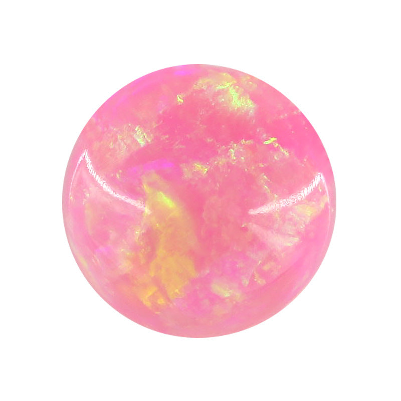 圆形平底OPAL仿欧泊石宝石裸石 人造合成澳宝OP42欧珀