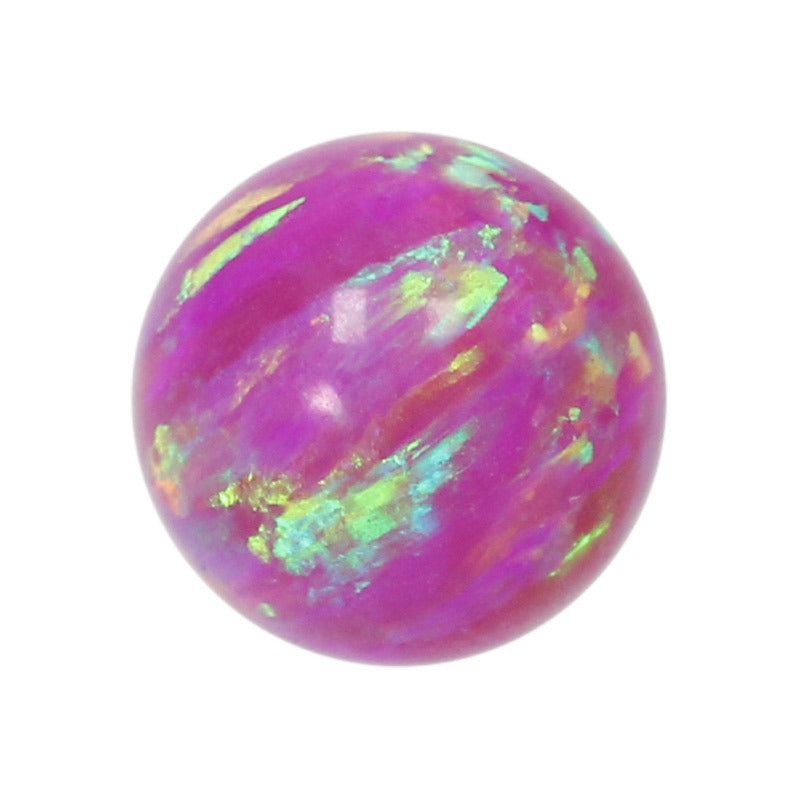 球形OPAL仿欧泊石宝石裸石 人造合成圆珠澳宝蛋白石OP09