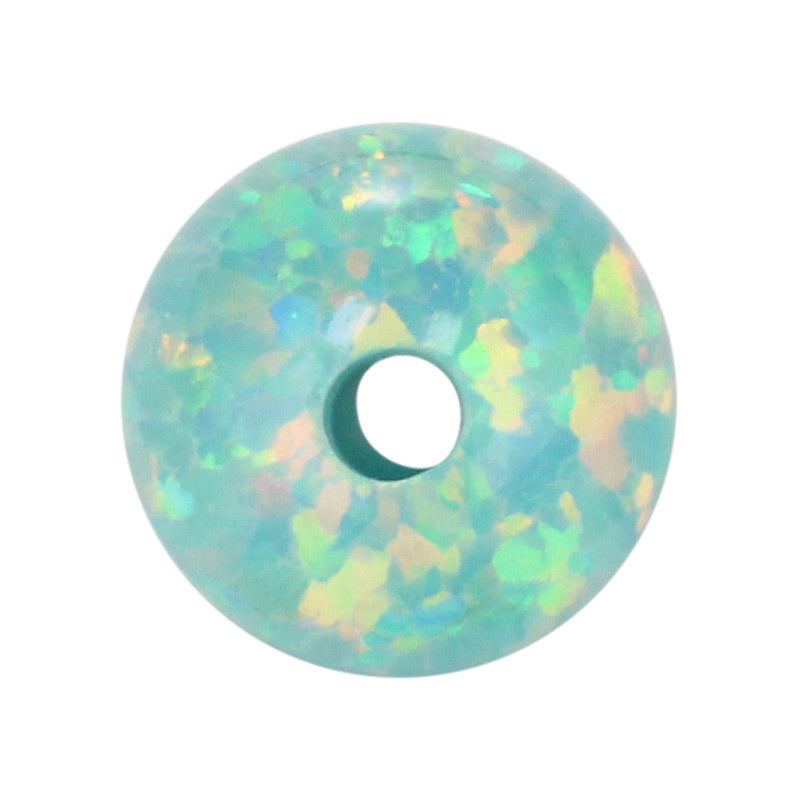 全孔球形OPAL仿欧泊石宝石裸石 圆珠人造合成澳串珠OP03