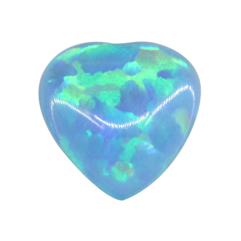 心形合成澳宝欧泊石裸石 桃心形戒面人造OPAL蛋白石#T-1