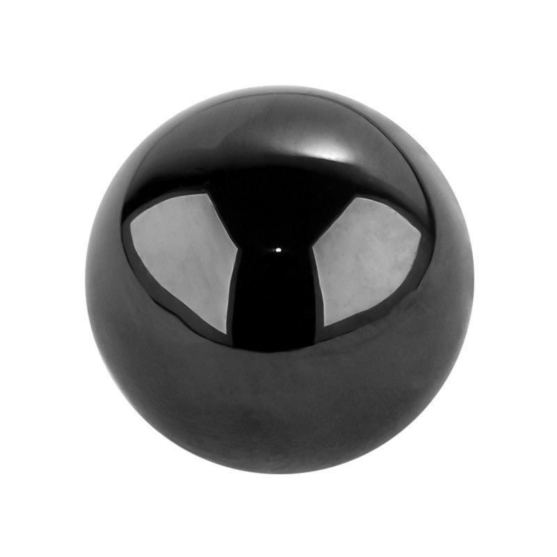 圆珠黑锆石光珠裸石 黑色球形人造CZ宝石彩色散珠镶珠宝