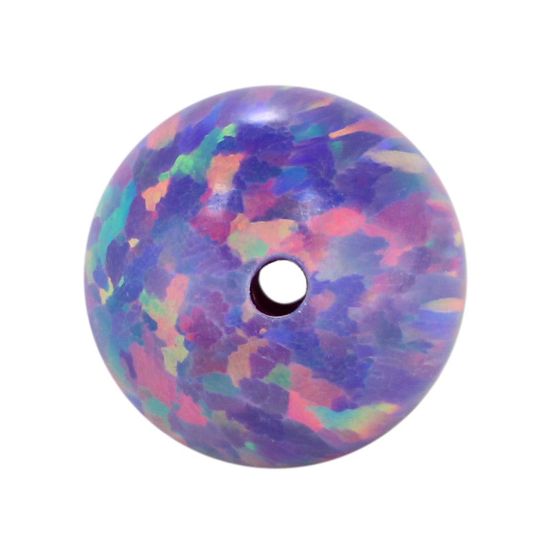 全孔球形OPAL仿欧泊石宝石裸石 圆珠人造合成澳吊坠OP38