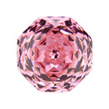 千禧玫瑰切深粉红色高碳钻 尖底八边形裸石艳粉色主石