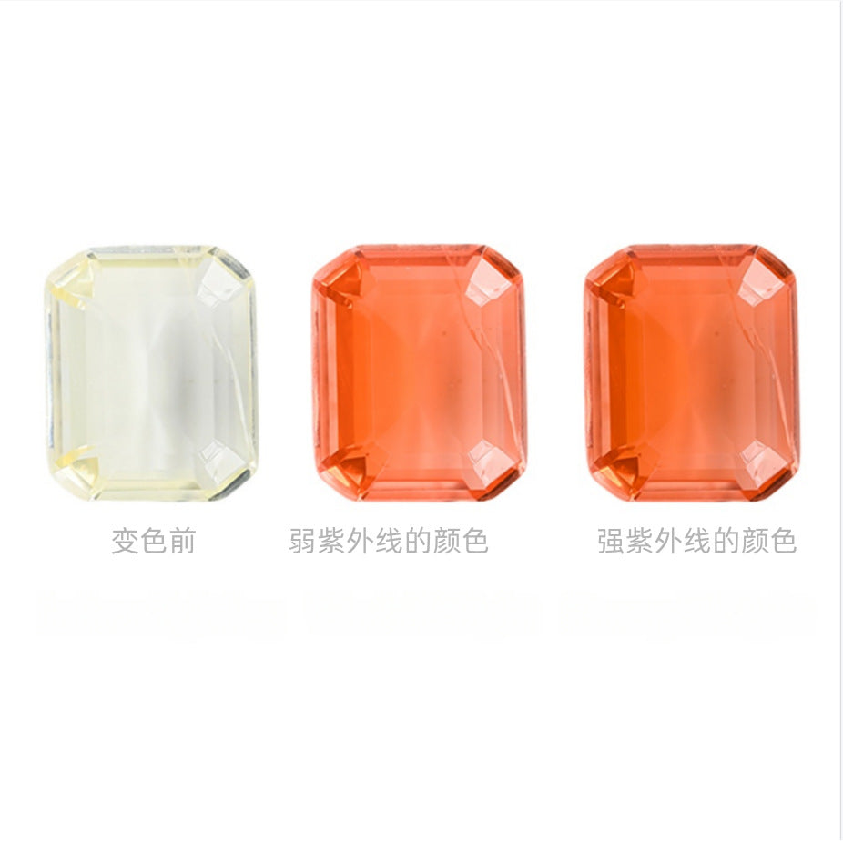 多尺寸多形状 合成彩宝 遇太阳即变色彩宝