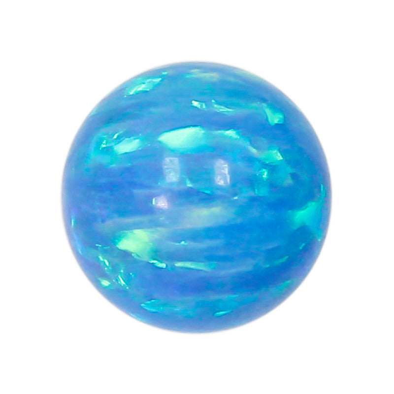 球形OPAL仿欧泊石宝石裸石 戒面人造合成圆珠澳宝#T-1