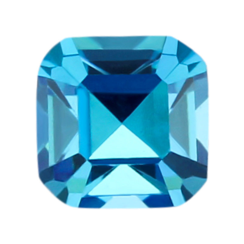 正方形倒角车平海蓝锆 锆石裸石批发AAA皓石海兰CZ