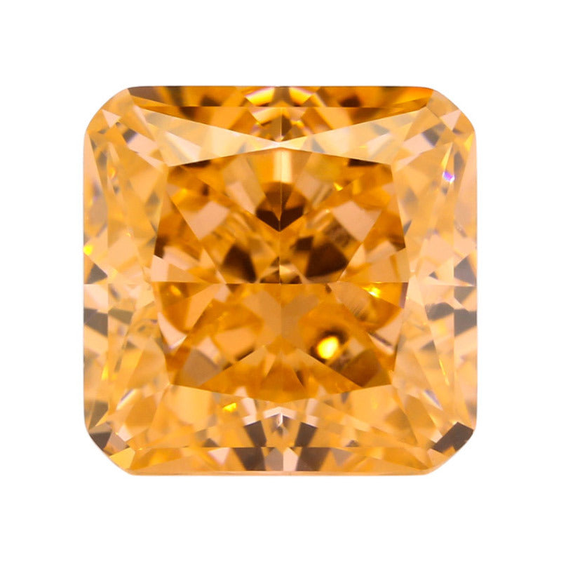 9A冰花切正方倒角高碳钻 小八角形摩根色 锆石裸石戒面