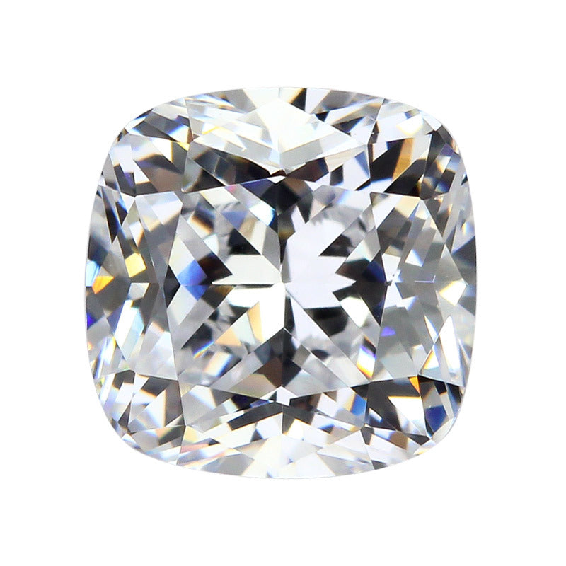 9A肥正方枕形白色立方氧化锆石 裸石超闪仿真钻批发