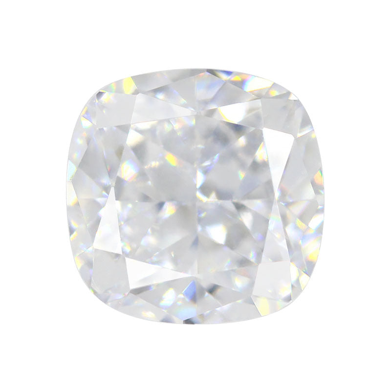 9A肥正方冰花切白色锆石裸石 枕形高碳钻首饰戒面主石CZ