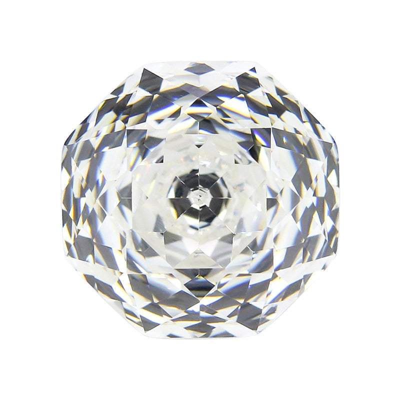 千禧玫瑰切G白色高碳钻 白色八边形美甲钻直播锆石裸石