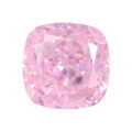 9A浅粉色冰花切肥正方裸石锆石 高碳裸石戒指戒面宝石钻