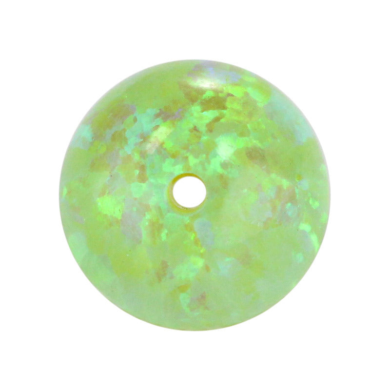 全孔球形OPAL仿欧泊石宝石裸石 圆珠合成蛋白石澳宝#51