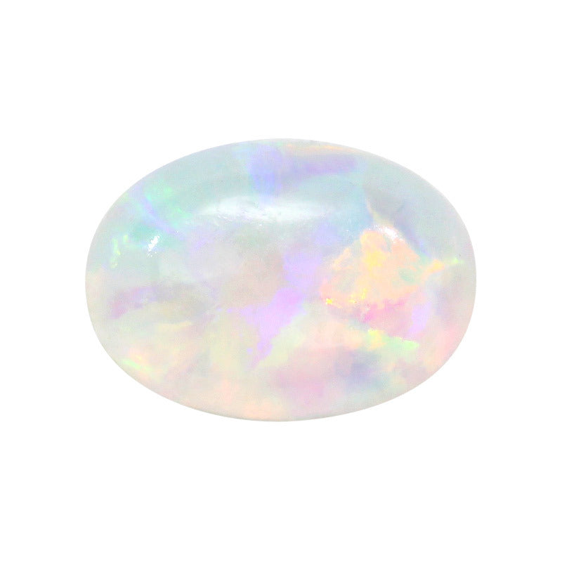蛋形平底素面合成欧泊石OPAL裸石 椭圆形合成澳宝FI05