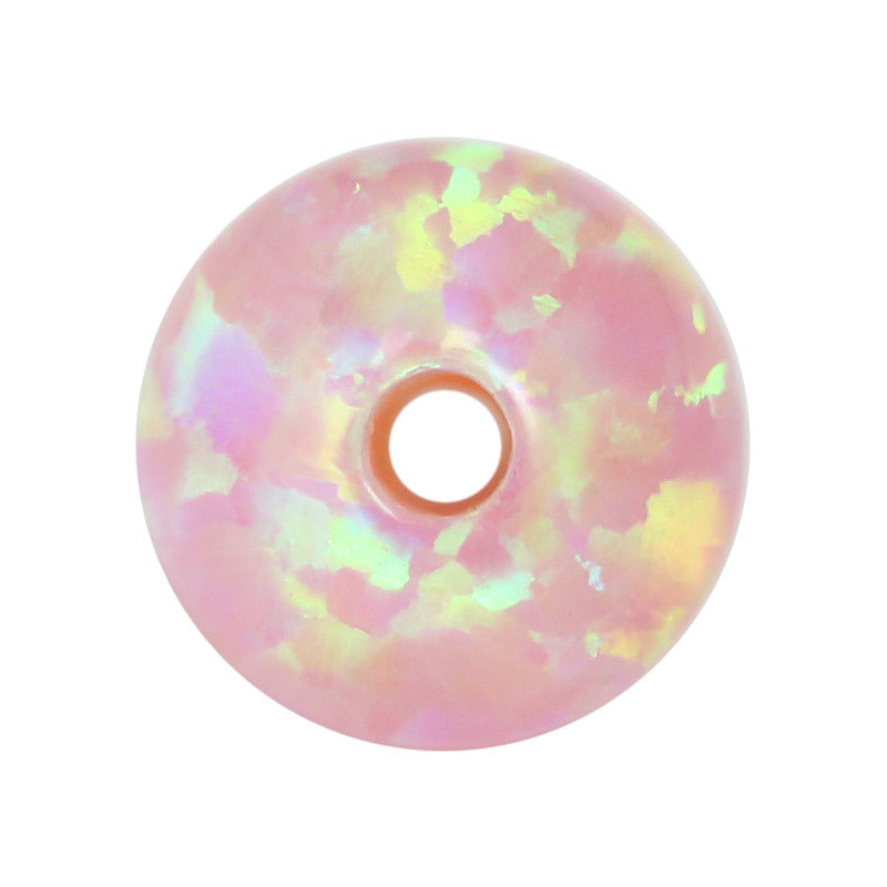 全孔球形OPAL仿欧泊石宝石裸石 人造圆珠澳宝珠子OP08