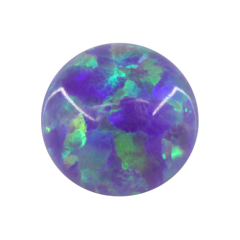 圆形平底OPAL仿欧泊石宝石裸石 人造合成OP40澳宝欧珀石