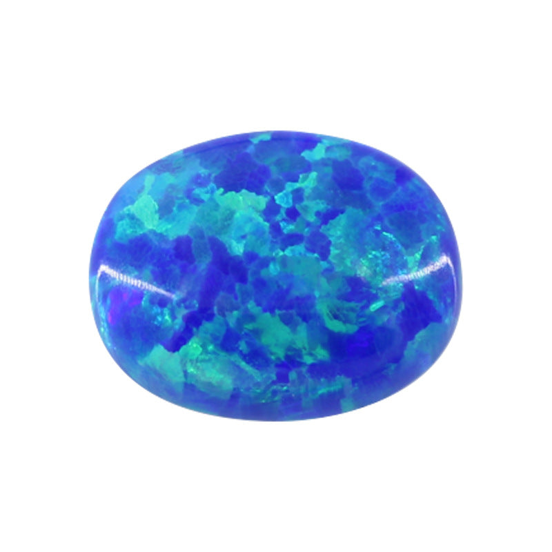 OPAL蛋形合成欧泊石裸石 戒面人造澳宝椭圆形平底OP27