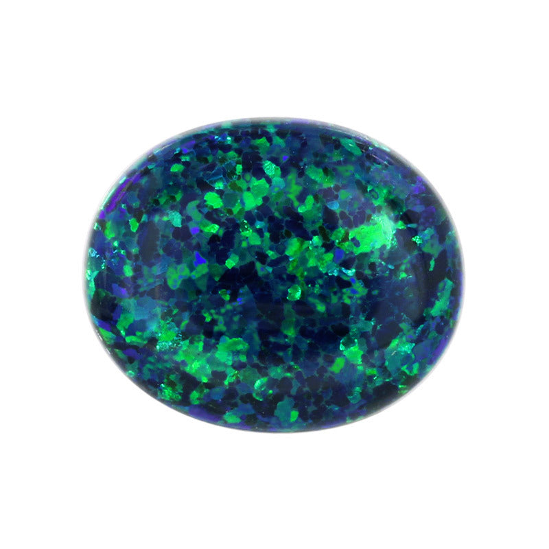 蛋形OPAL合成欧泊石裸石 戒面人造澳宝椭圆形平底OP19