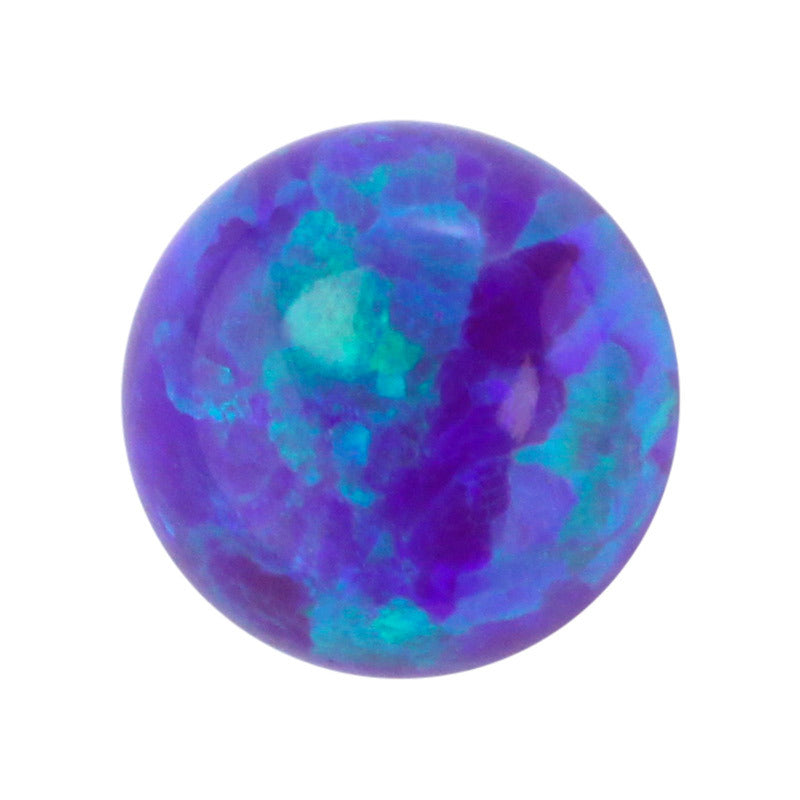 圆形平底人造澳宝仿欧泊石 蓝紫色OPAL合成欧珀OP51