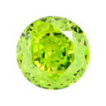 9A圆形果绿色冰花切高碳钻 锆石裸石戒面主石首饰 DIY