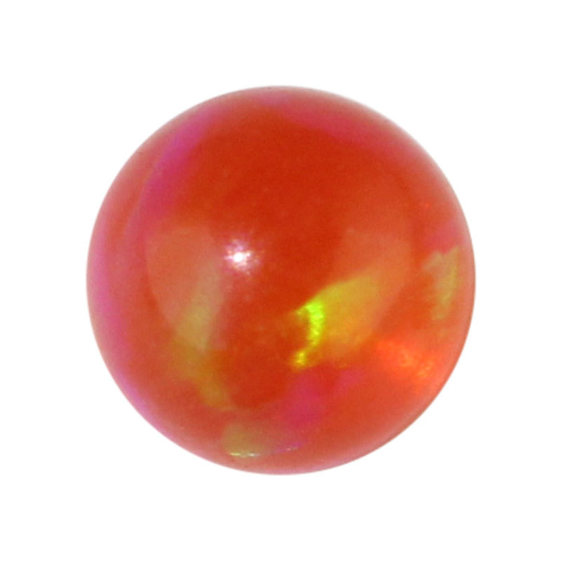 球形OPAL仿欧泊石宝石裸石 圆珠人造合成澳宝吊坠OP47