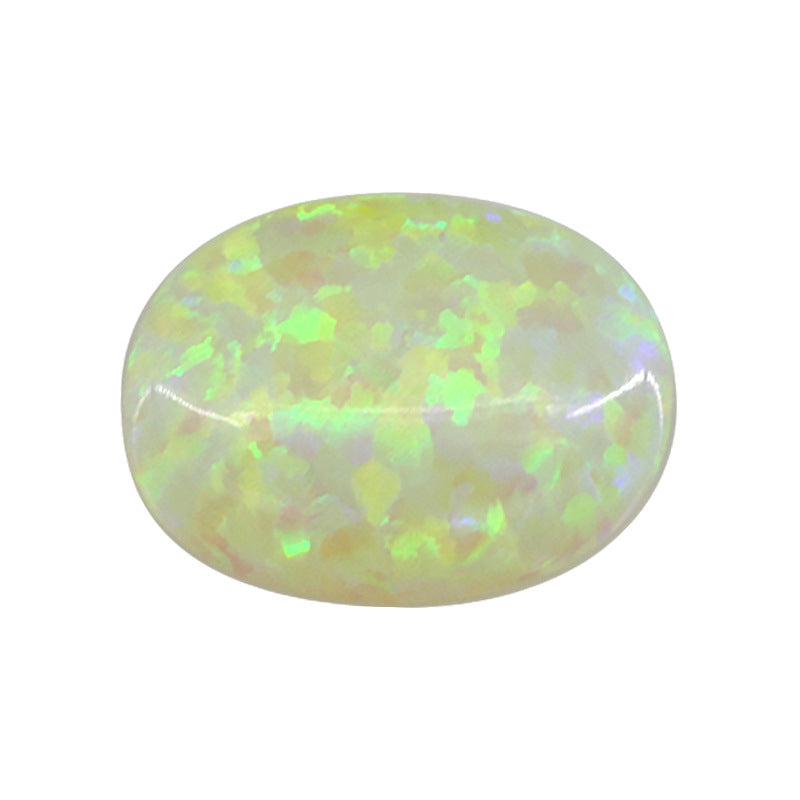 蛋形合成欧泊石OPAL裸石戒面人造澳宝椭圆形平底素面#52