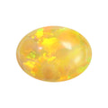 蛋形OPAL合成欧泊石裸石黄色椭圆形人造澳宝平底戒面#54
