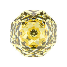 千禧玫瑰切鹅黄色高碳钻 浅黄色八边形首饰锆石裸石主石