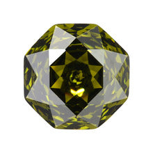 千禧玫瑰切橄榄绿色高碳钻 八边形锆石裸石DIY配件配饰