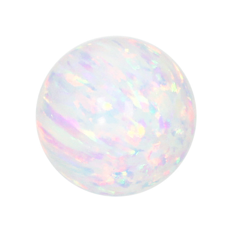 球形OPAL仿欧泊石宝石裸石 人造合成圆珠澳宝圆珠子OP17