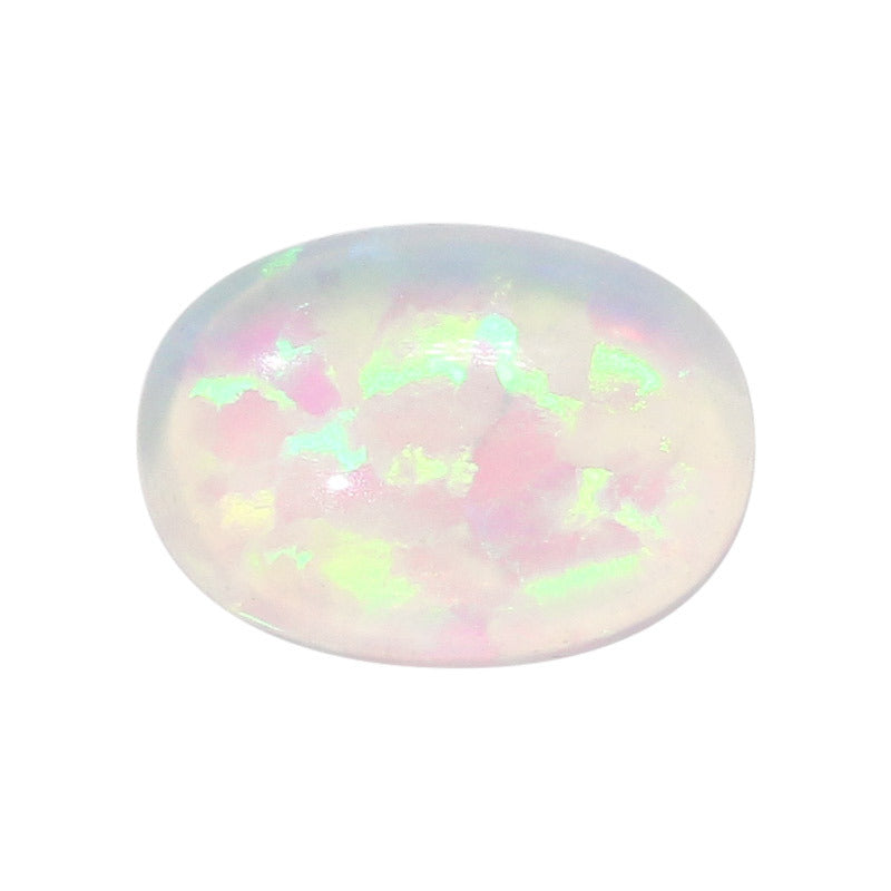蛋形合成合成澳宝欧泊裸石 椭圆形平底素面OPAL宝石FI04