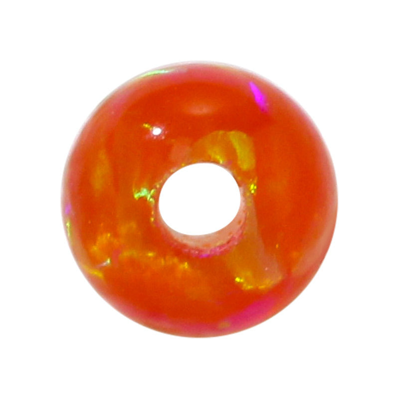 全孔球形OPAL仿欧泊石裸石 人造合成澳宝圆珠吊坠OP47