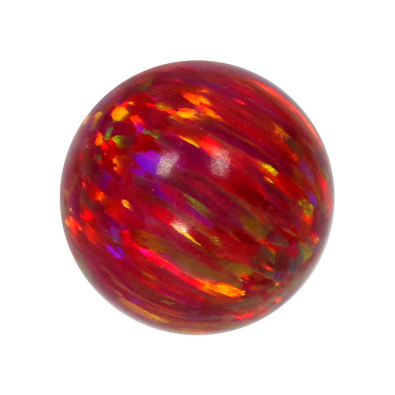 球形OPAL仿欧泊石宝石裸石 人造合成圆珠澳宝吊坠OP45