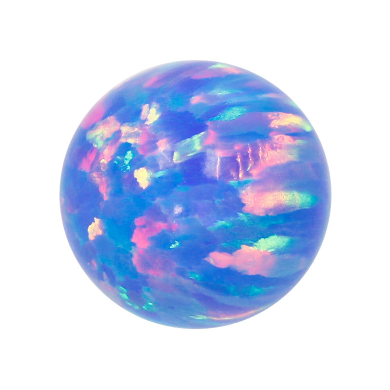 球形OPAL仿欧泊石宝石裸石 人造合成圆珠澳宝蛋白石OP74