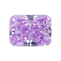 9A长方倒角冰花切紫色锆石高碳钻 小八角形锆石CZ裸石